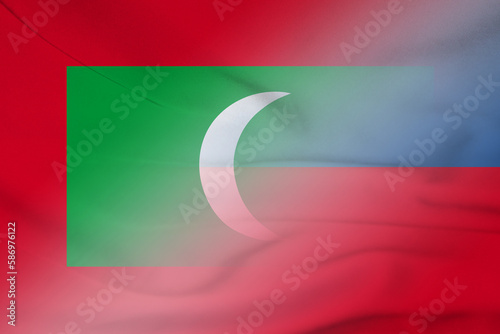 Maldives and Liechtenstein state flag international relations LIE MDV
