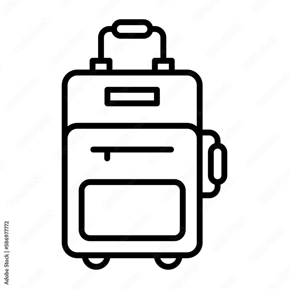 Traveling bag vector design, premium icon of luggage in editable style Traveling bag vector design, premium icon of luggage in editable style