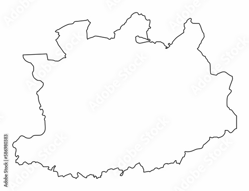 Antwerp outline map