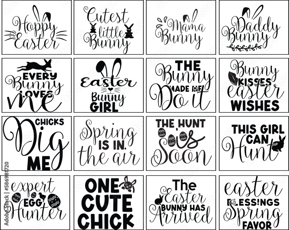 Fototapeta premium Easter SVG Bundle Design