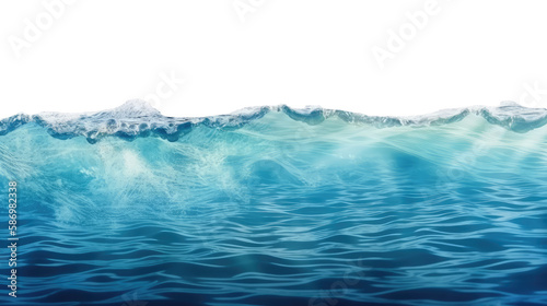 ocean water surface , isolated on transparent background cutout , generative ai © Natural PNG