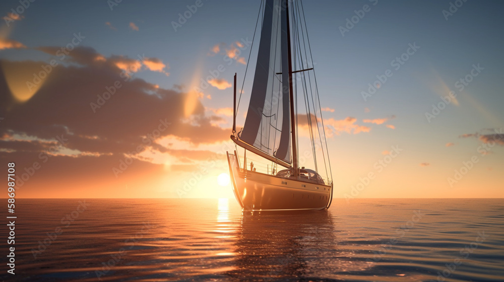 sailboat at sunset sailboat at sunset