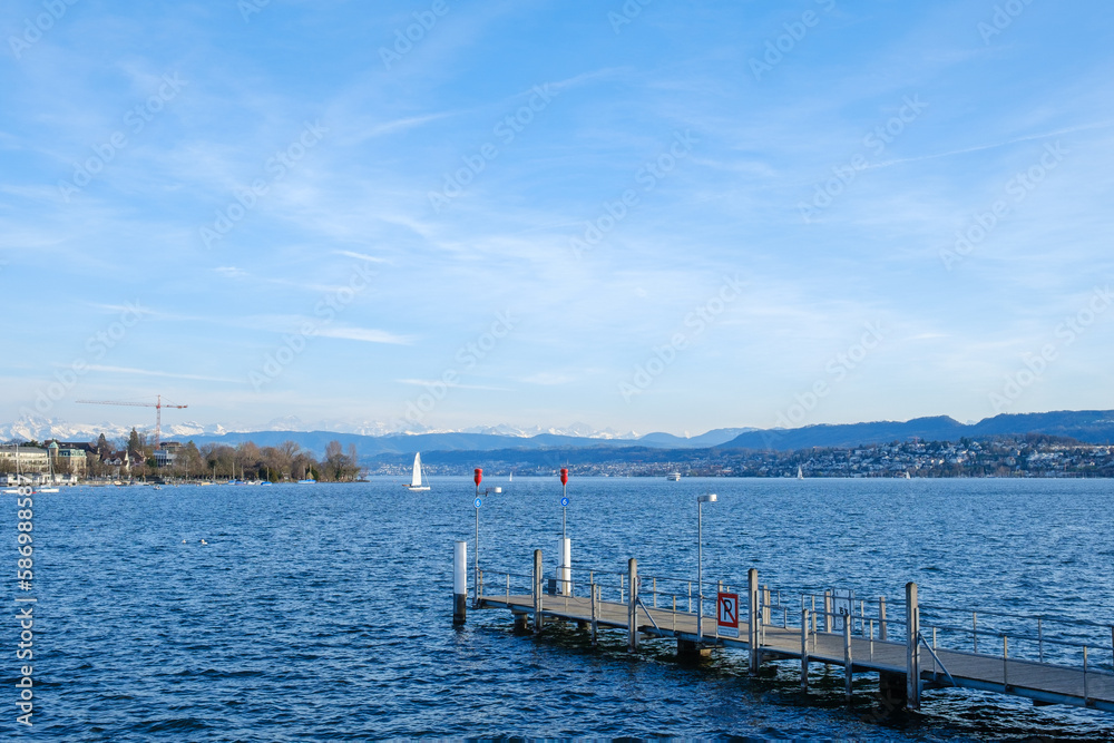 zurich lake in Switzerland
