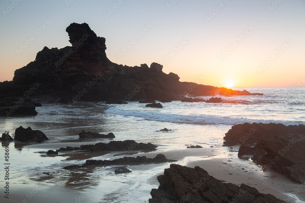 Twilight at Castelejo Beach; Algarve; Portugal