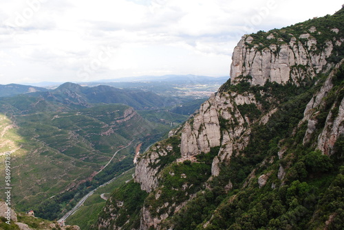 The beautiful viev from the moutains of Spain