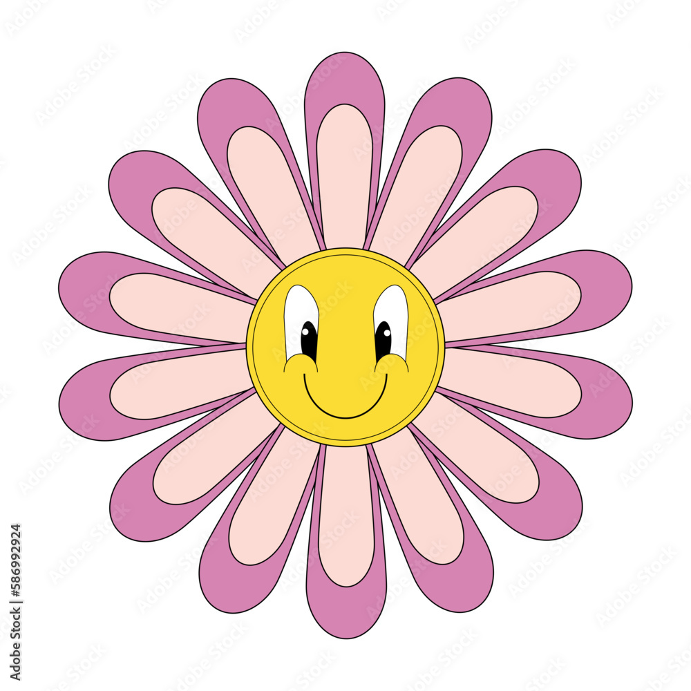 Groovy Flower Illustration