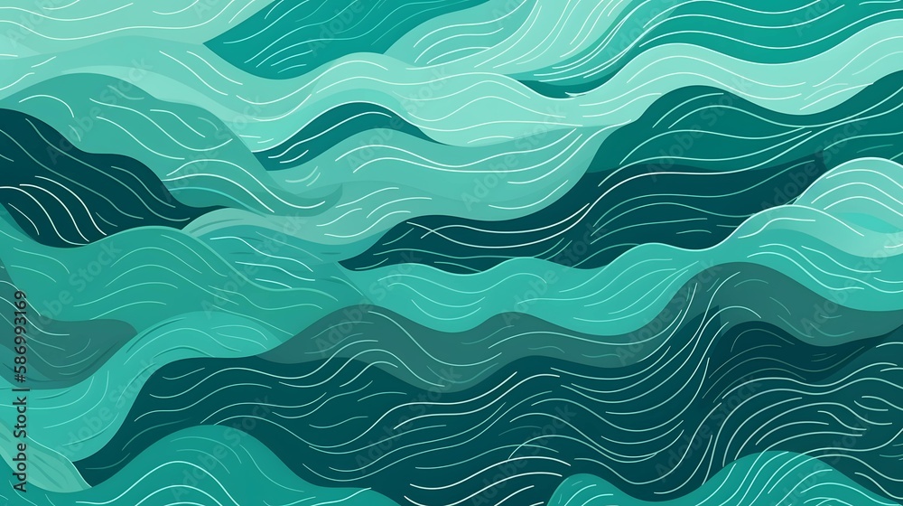 Simple and subtle aquatic background pattern for web and poster design. Generative AI Simple and subtle aquatic background pattern for web and poster design. Generative AI