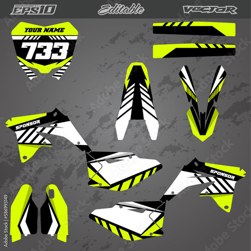 Motocross sticker pack full body