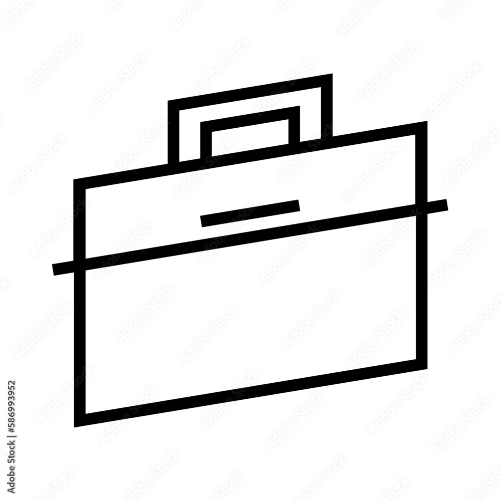 bag business icon with black outline style. business, vector, group, icon, set, symbol, people. Vector illustration bag business icon with black outline style. business, vector, group, icon, set, symbol, people. Vector illustration
