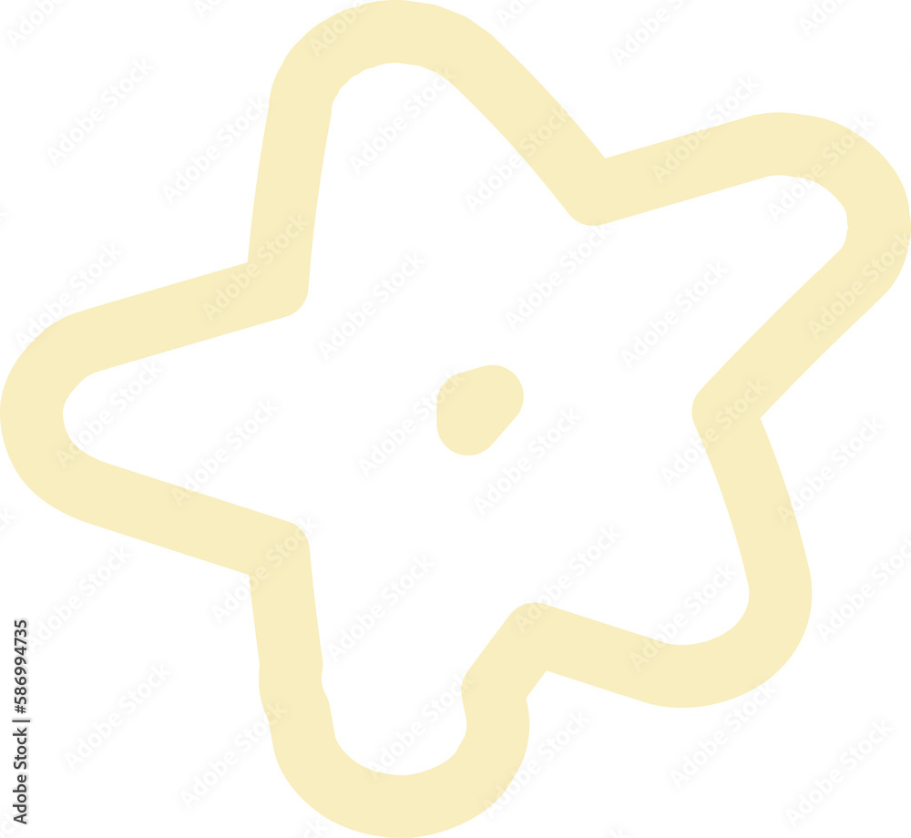 Obraz premium cute pastel doodle line element decoration