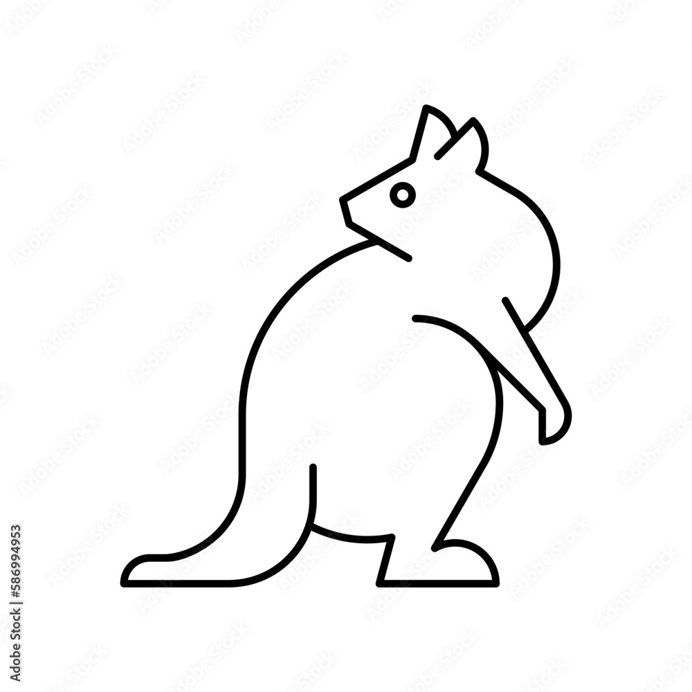 Fototapeta premium Quokka Logo. Icon design. Template elements