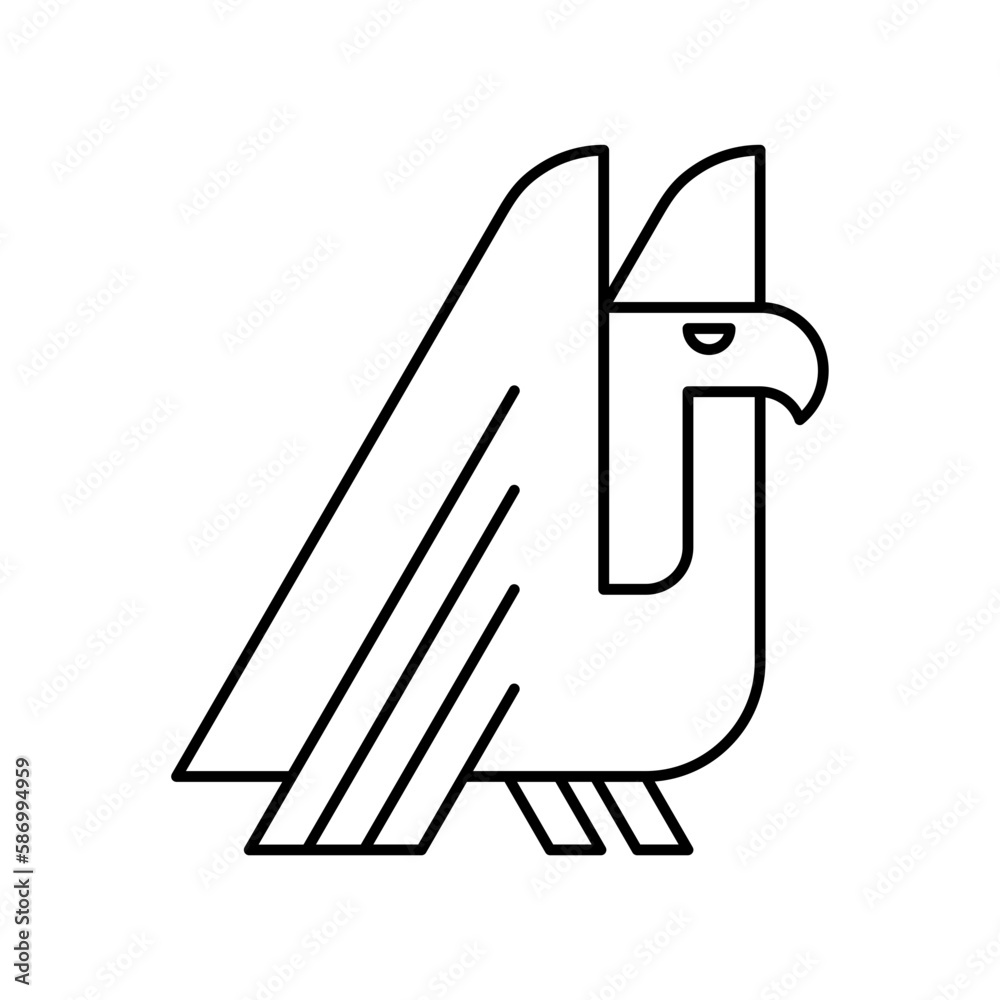 Vulture Logo. Icon design. Template elements Vulture Logo. Icon design. Template elements