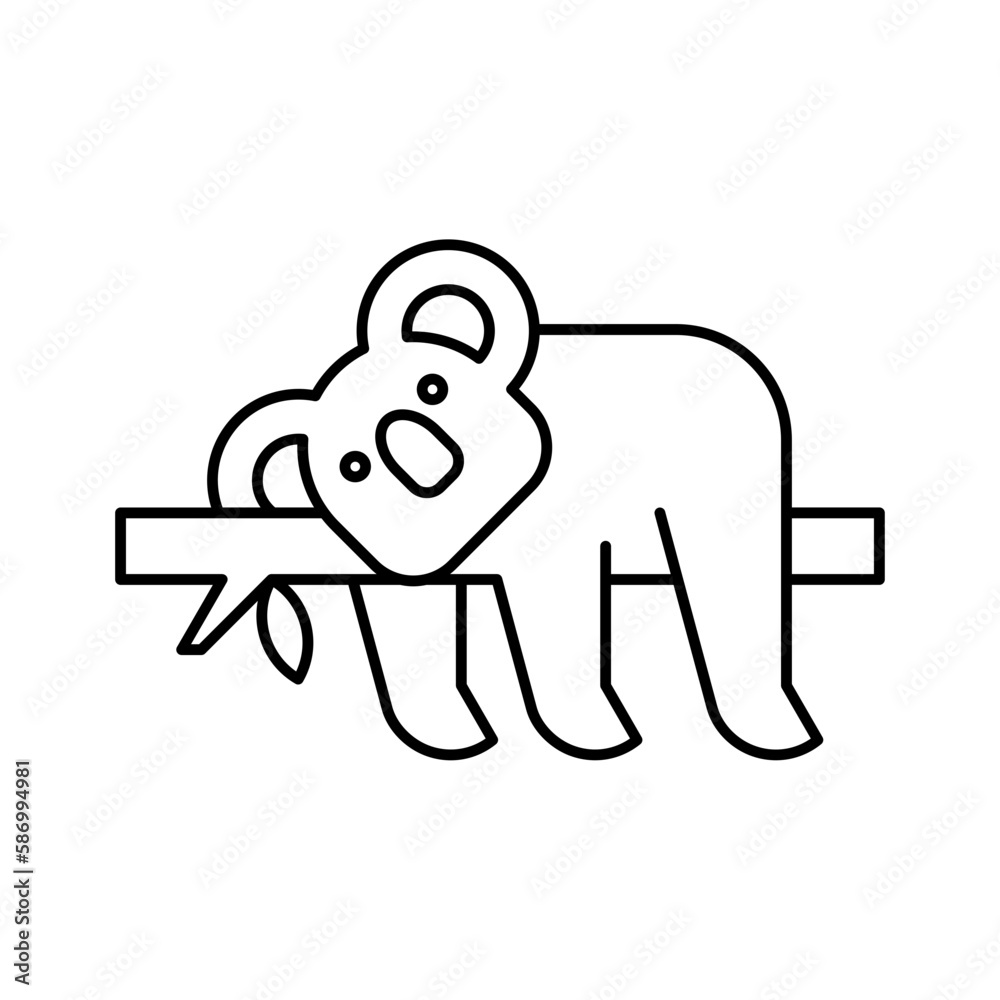 Fototapeta premium Koala Logo. Icon design. Template elements