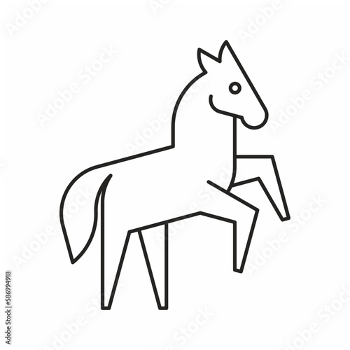 Horse Logo. Icon design. Template elements