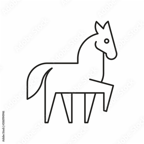 Horse Logo. Icon design. Template elements