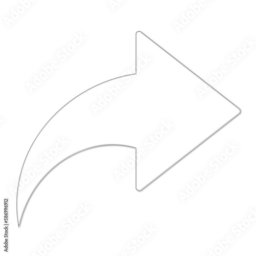 Abstract Y2K Element Isolated on Transparent Background, 3D Glass Shape, Universal Geometric Design Graphic