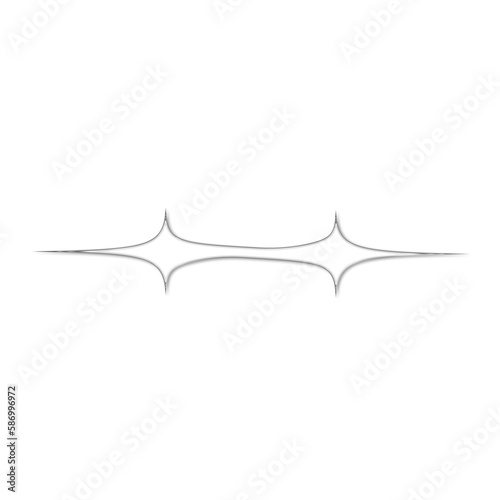 Abstract Y2K Element Isolated on Transparent Background, 3D Glass Shape, Universal Geometric Design Graphic