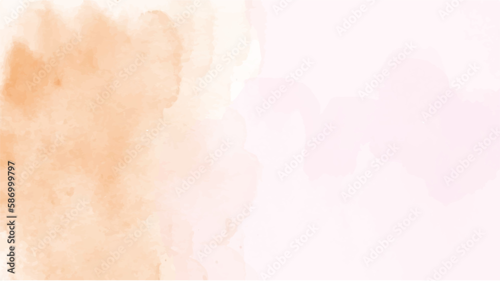 Fototapeta premium Abstract orange watercolor background for your design, watercolor background concept, vector.