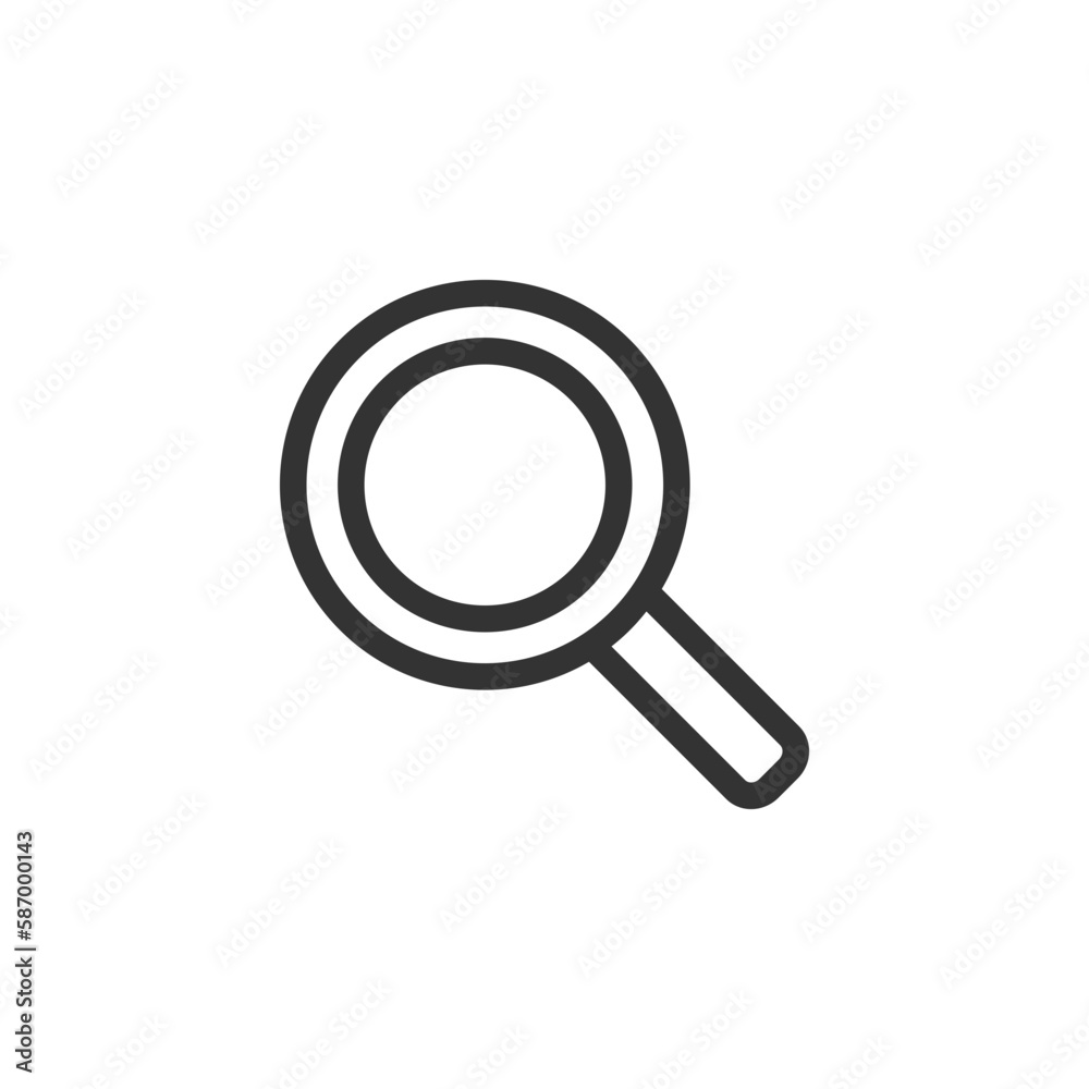 Magnifying glass or search vector icon . Magnifying glass or search vector icon .