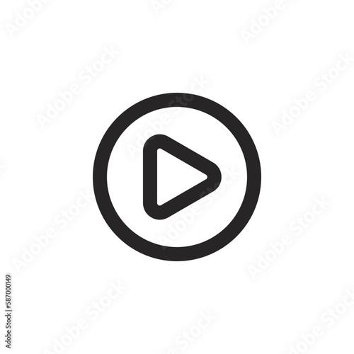 Free Download Play button vector icon . - GFXLoad