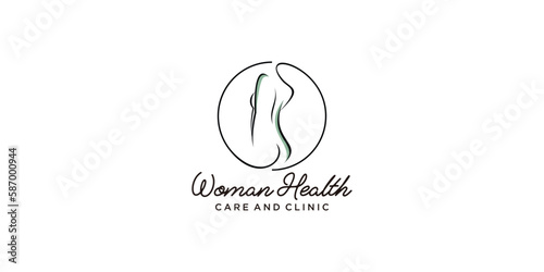 Women health logo idea
