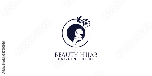 Beaty hijab store logo icon idea
