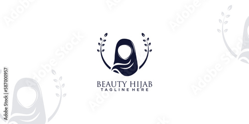 Beaty hijab store logo icon idea