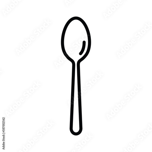 Spoon icon vector on trendy design