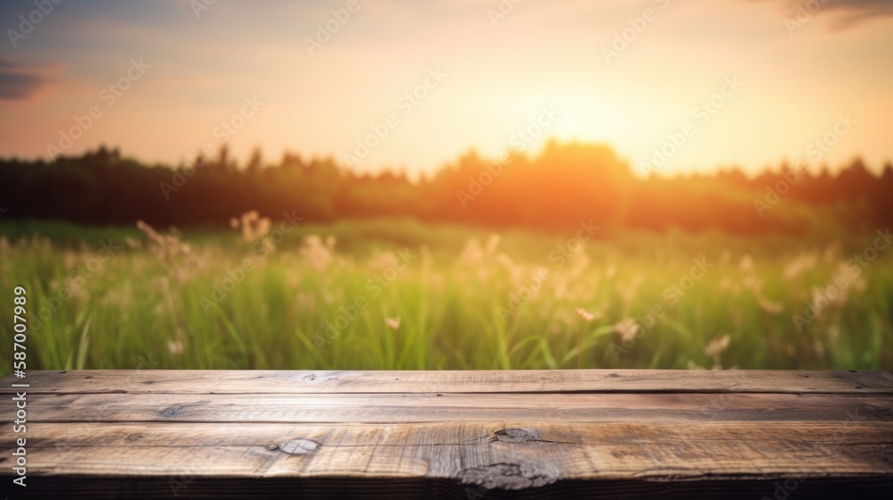 sunrise over the river Generative Ai