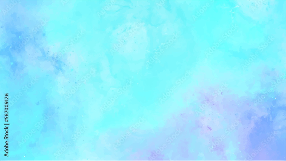 Fototapeta premium Abstract blue watercolor background for your design, watercolor background concept, vector.