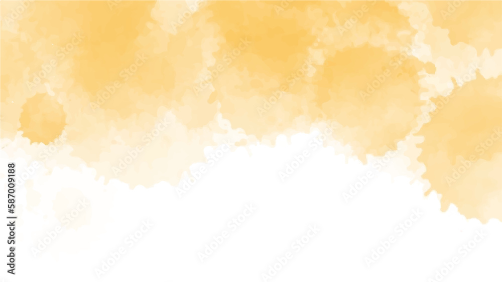 Yellow watercolor background. Watercolor background concept. vector.