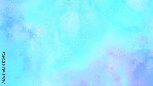 Abstract blue watercolor background for your design, watercolor background concept, vector.