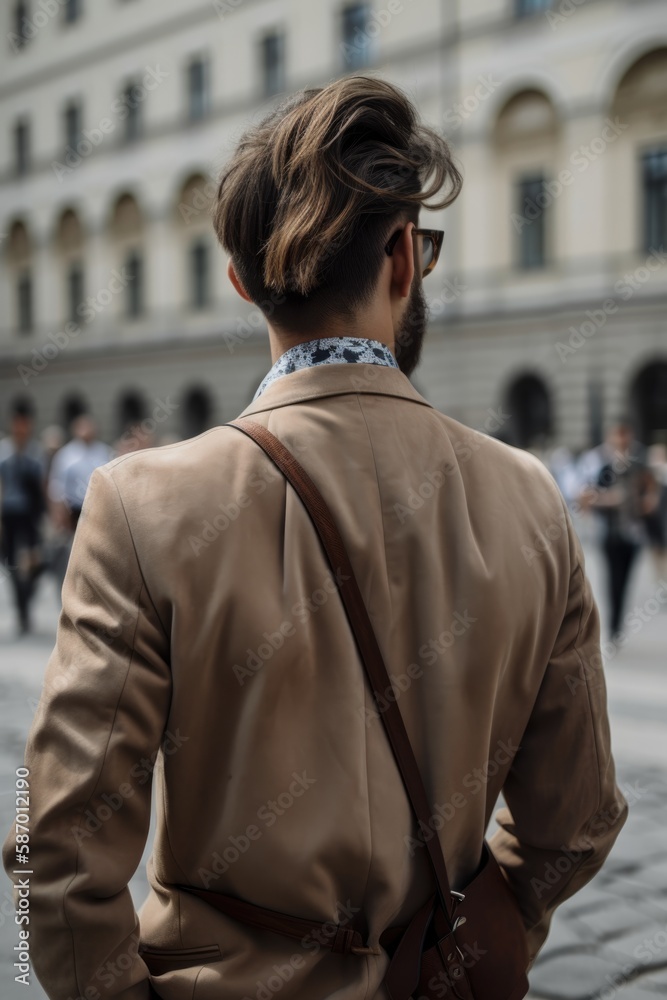 Fototapeta premium person in a street Generative Ai