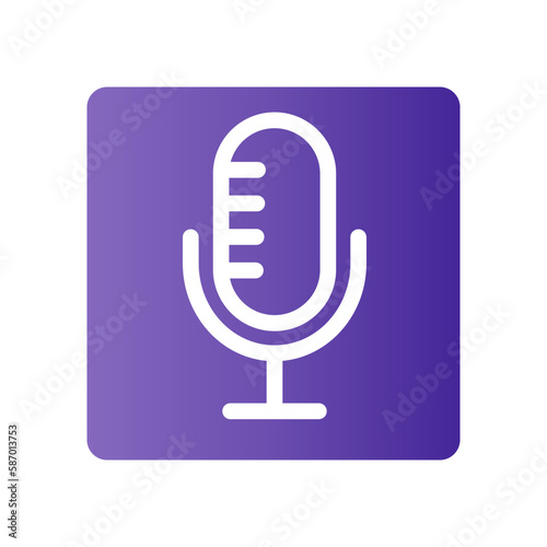 Podcast box icon. Audio Distribution. Karaoke and audio. Vectors.