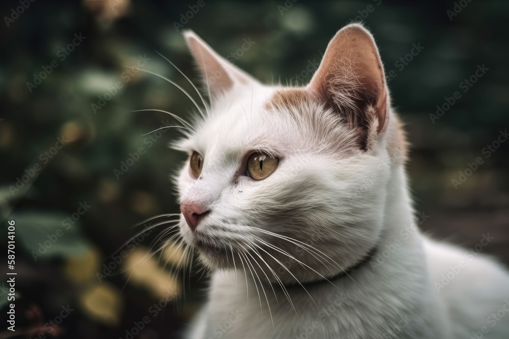 Outside, I discovered a lovely and adorable cat. Generative AI
