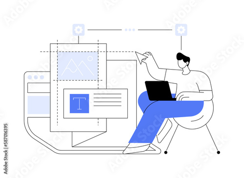 Site design abstract concept vector illustration.