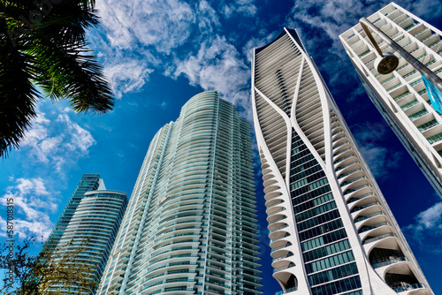 view of Miami city in Florida USA