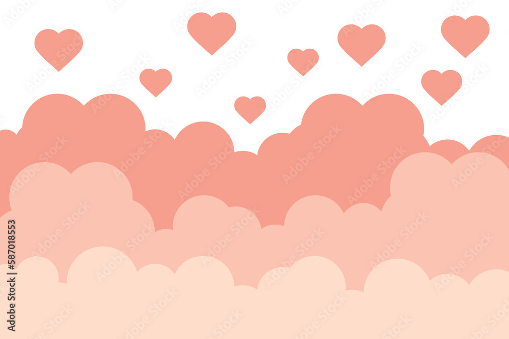 Cloud of love, background, heart, valentine. EPS10 Cloud of love, background, heart, valentine. EPS10