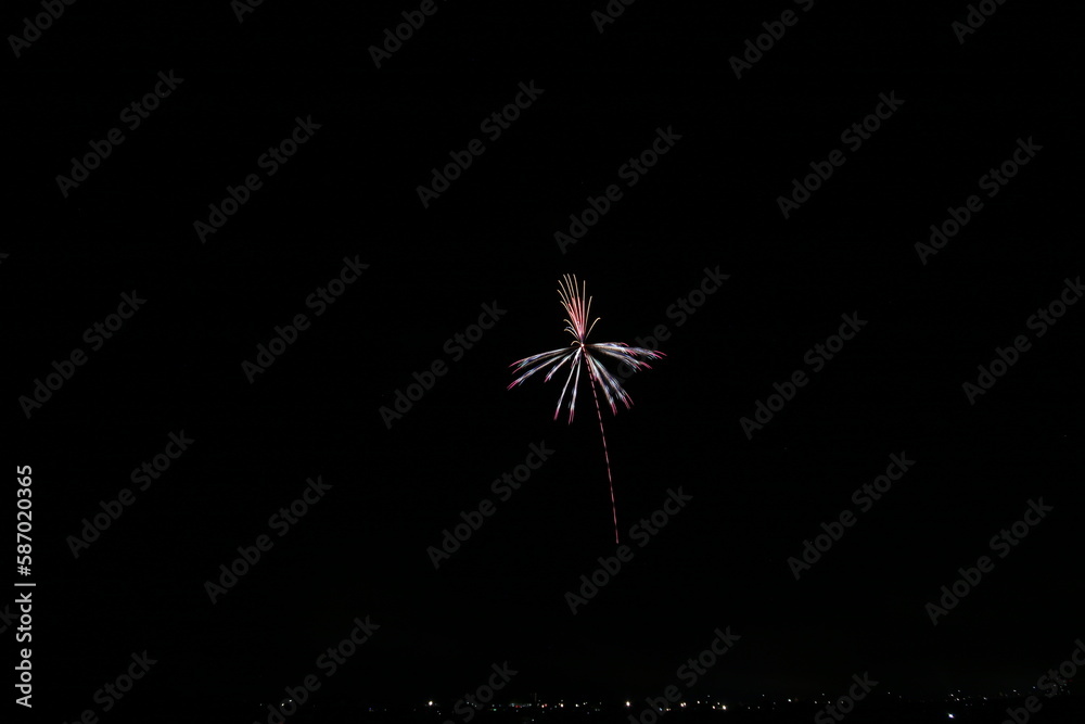 八代の空を彩る花火