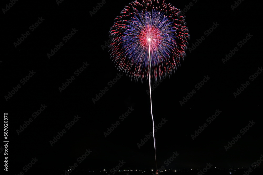 八代の空を彩る花火