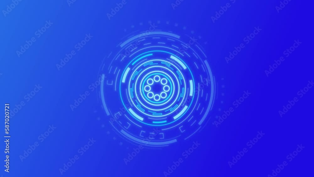 HUD Sci-fi Neon Futuristic Display Animation. Virtual Reality Technology. Modern cyberspace innovation concept. 4K HUD Sci-fi Neon Futuristic Display Animation. Virtual Reality Technology. Modern cyberspace innovation concept. 4K