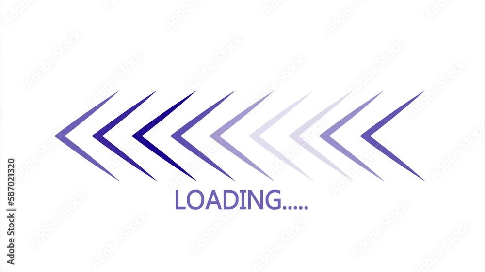 abstract colorful arrow loading animation background    