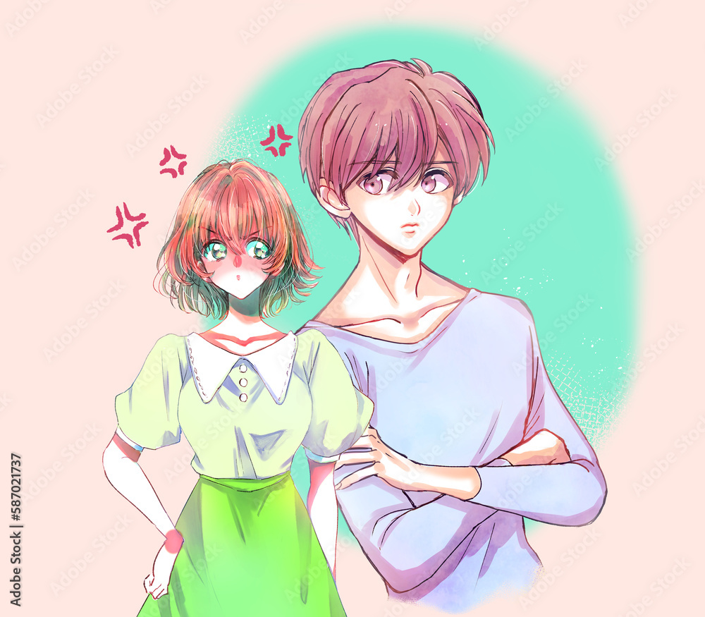 男性相手にムカついている女性