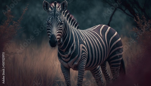 a close up of a beautiful zebra