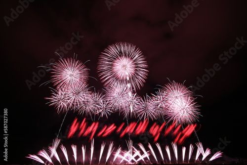 福島県須賀川市岩瀬地区の花火イベント