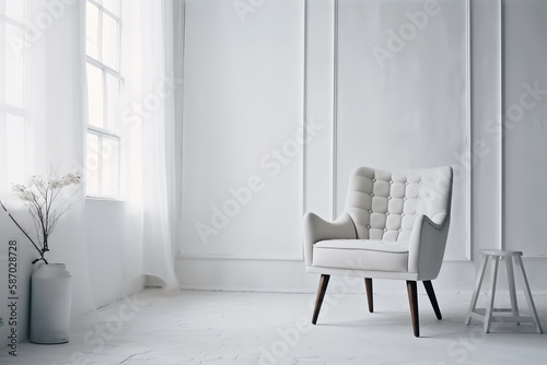 intérieur minimaliste blanc