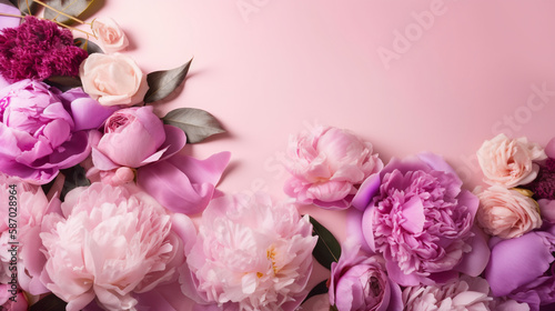 pink, flower, rose, generative ai