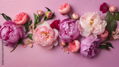 pink, flower, rose, generative ai