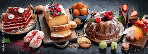 Obraz  z motywem Different desserts