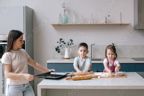 Canvas Print Lifestyle photo of cooking Easter decor